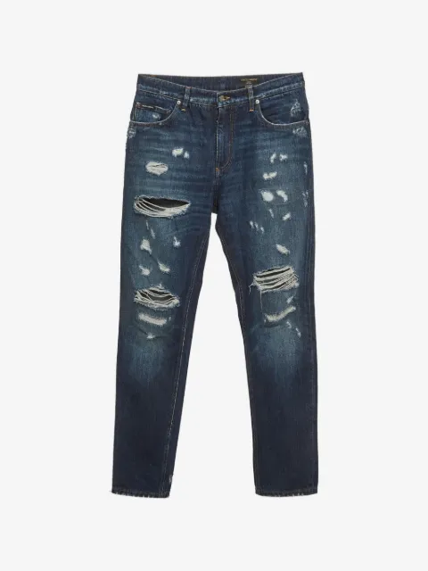 Dolce & Gabbana Pre-Owned distressed loose-fit jeans