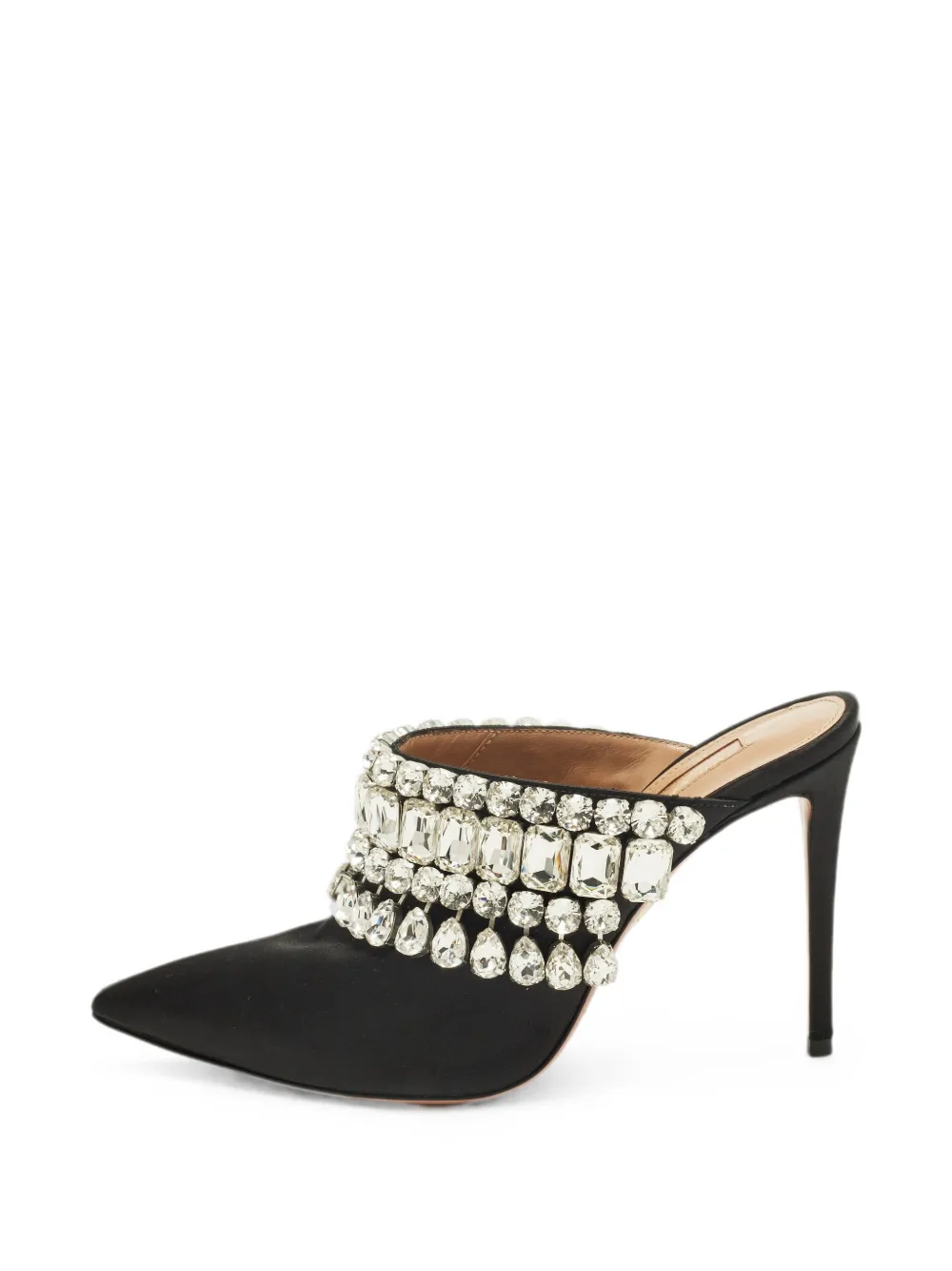 Aquazzura Palace heeled mules - Nero