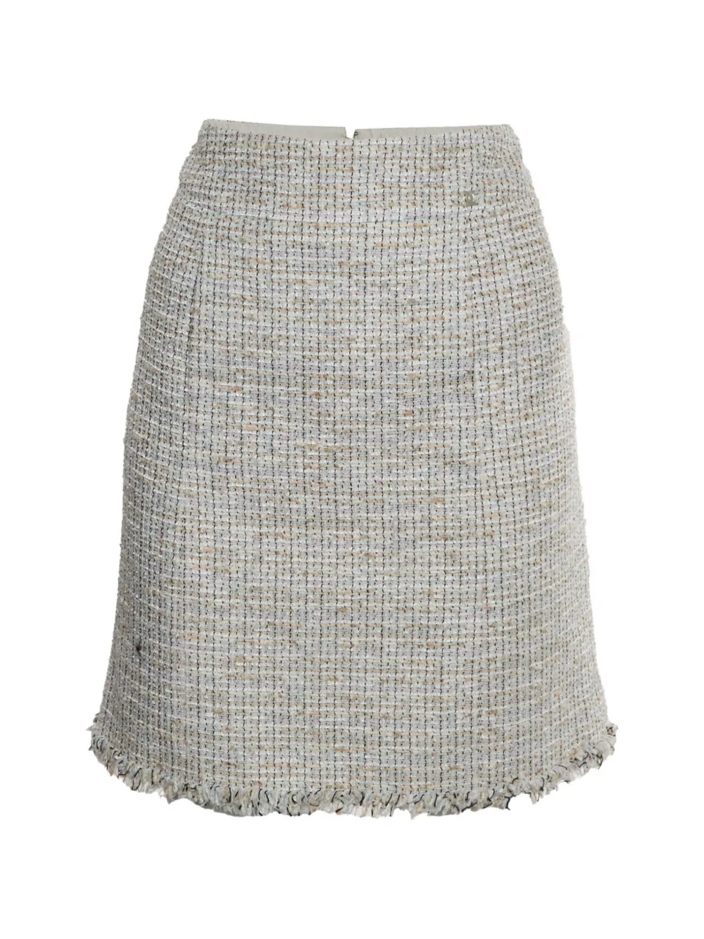 CHANEL Pre-Owned Minigonna in tweed - Blu