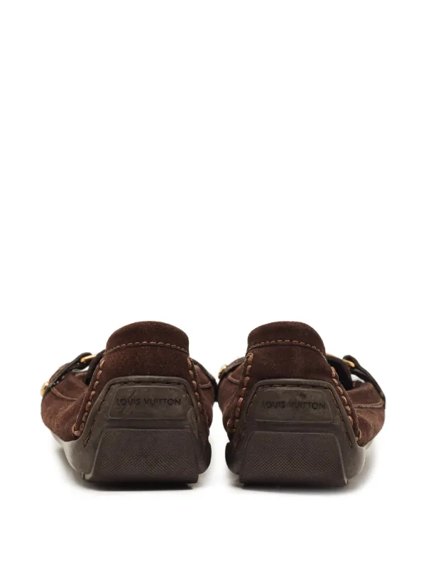 Louis Vuitton Pre-Owned モノグラム スエード ローファー | ブラウン