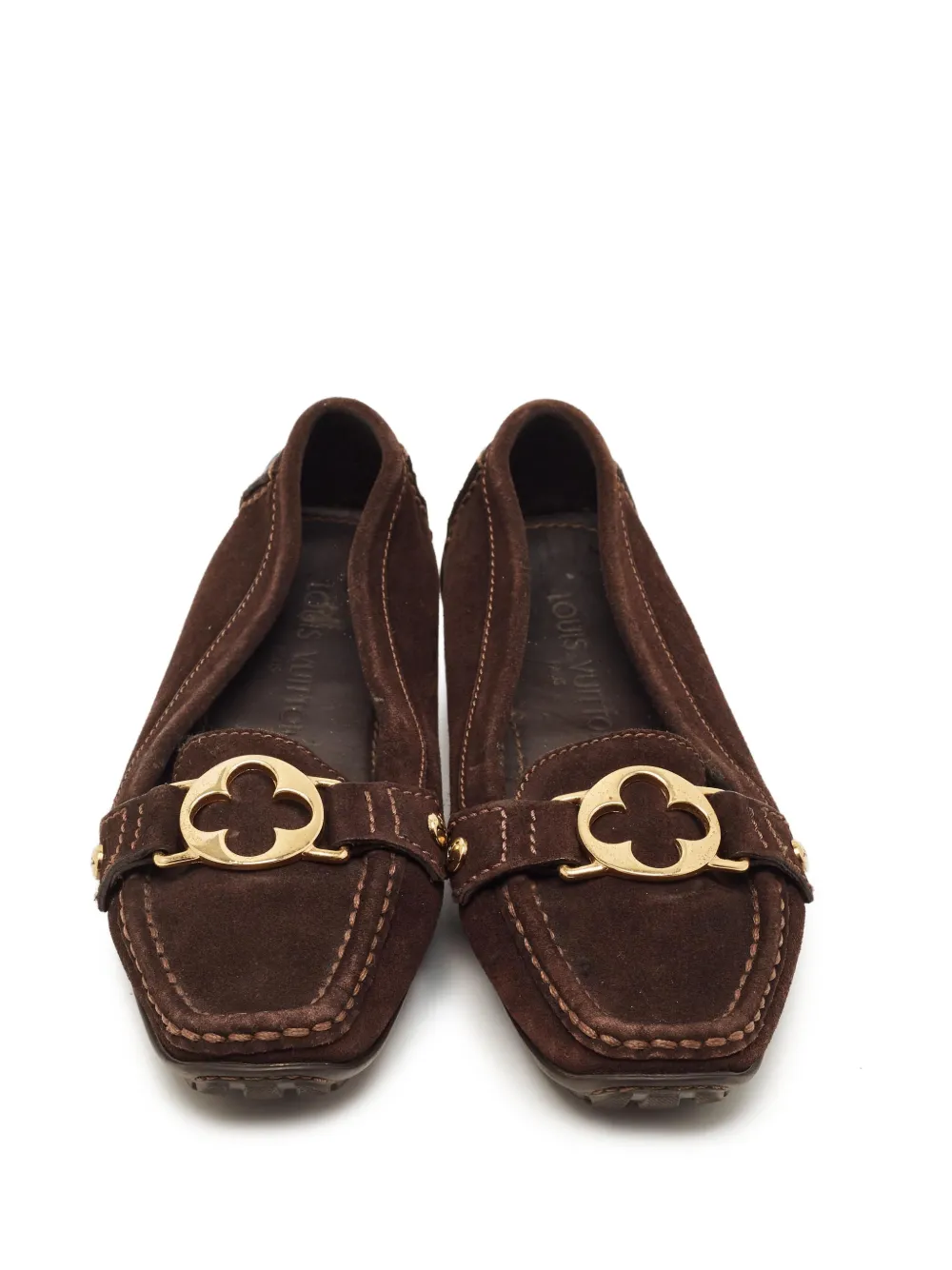 Louis Vuitton Pre-Owned モノグラム スエード ローファー | ブラウン 