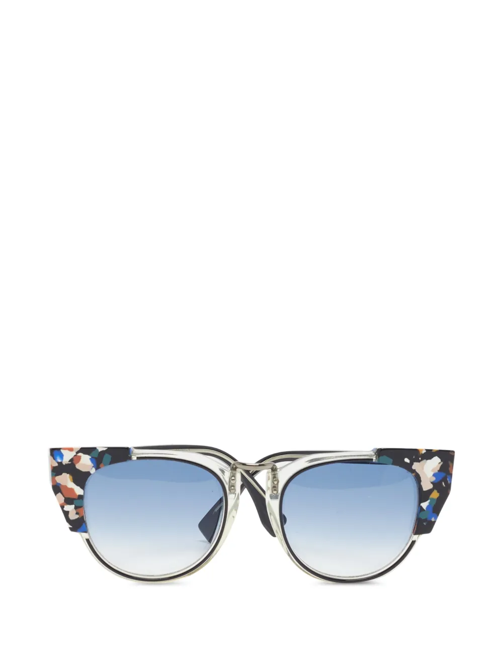 Fendi Pre-Owned Occhiali da sole cat-eye - Nero