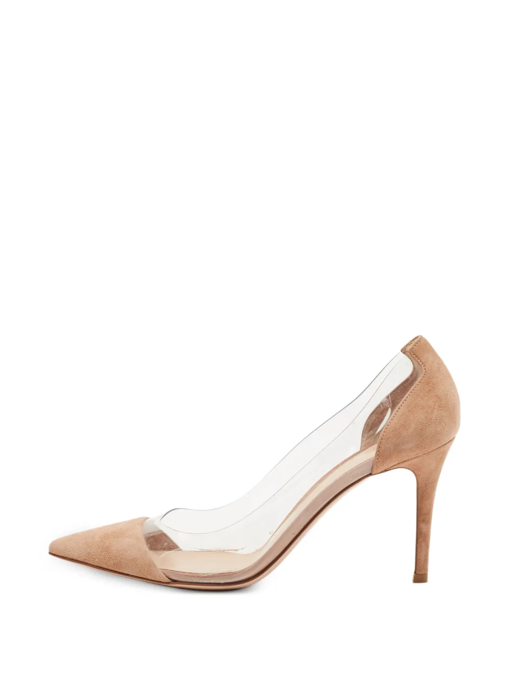Gianvito Rossi Plexi pointed-toe pumps - White