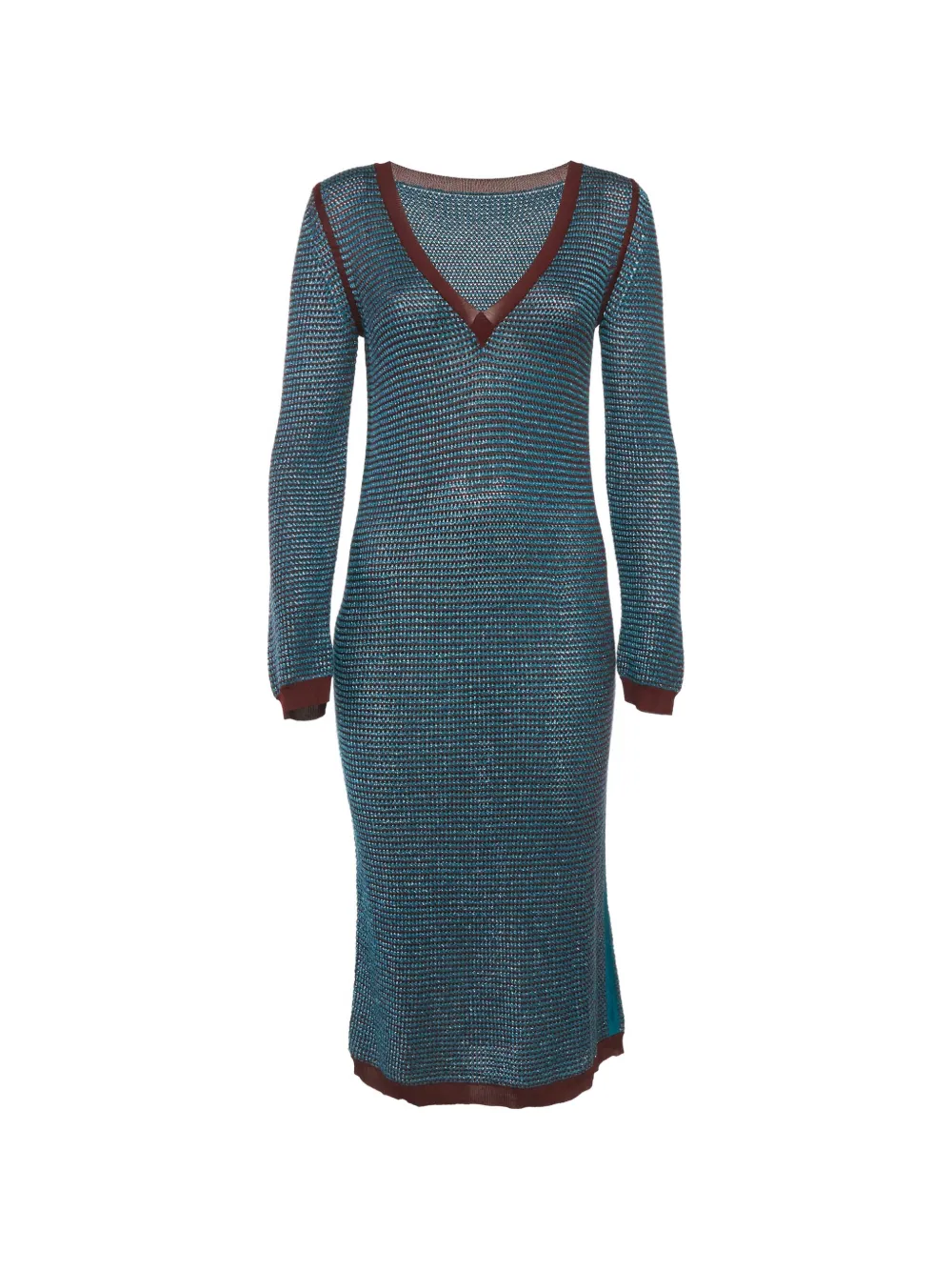 Louis Vuitton Pre-Owned crochet midi dress - Blu