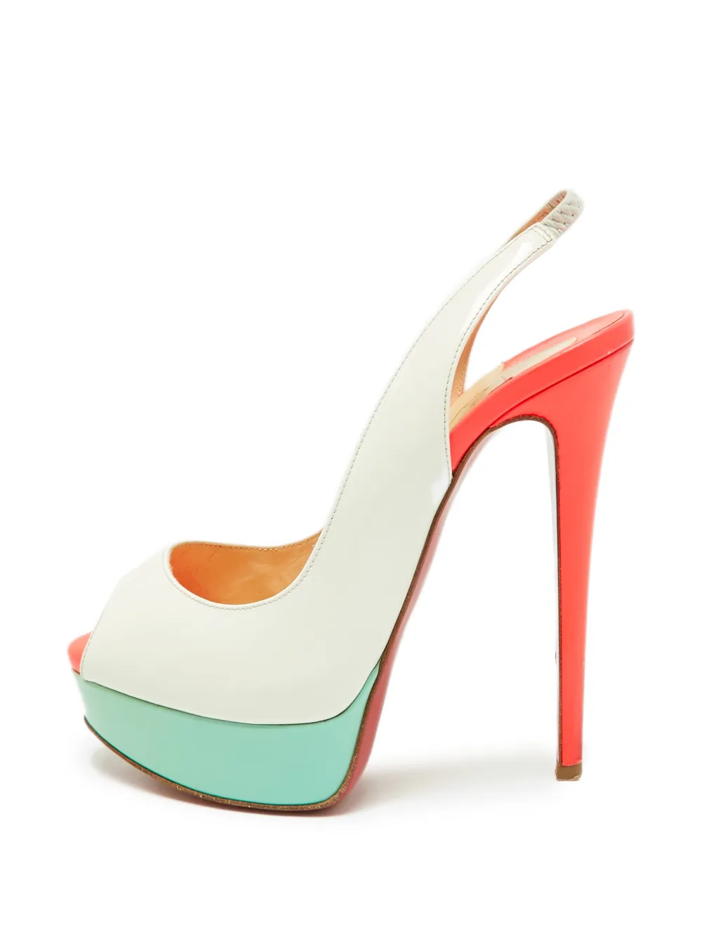 Christian Louboutin Pre-Owned Lady Peep platform sandals - Weiß
