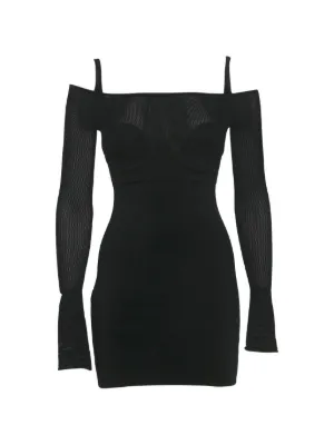 dion lee rib corset mini dress Dion Lee SSENSE Exclusive Tan Rib Corset Mini Dress