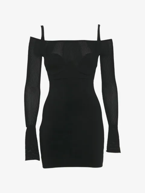 Dion Lee mesh-panel corset-style mini dress