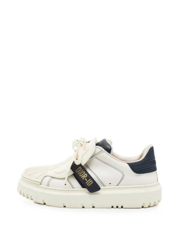 Dior DIOR-ID スニーカー ホワイト Christian Dior Pre-Owned Dior ID スニーカー | ホワイト | FARFETCH JP