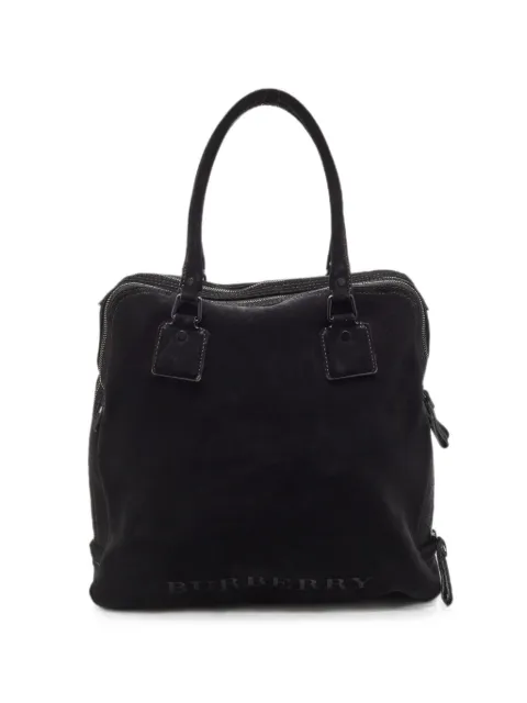 Burberry Pre-Owned logo-print double-zip holdall bag