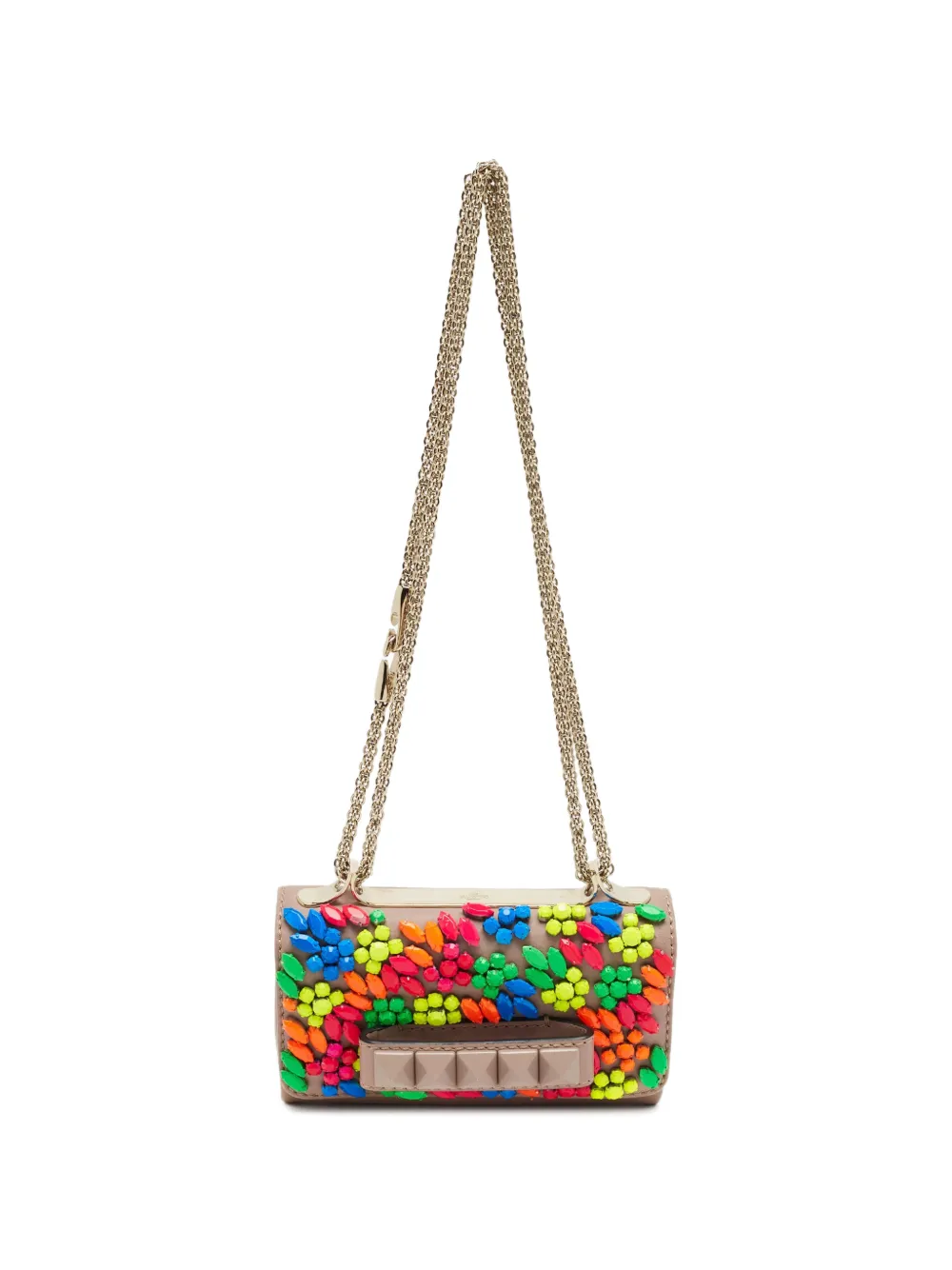 Valentino Garavani Pre-Owned Va Va Voom embellished shoulder bag - Toni neutri