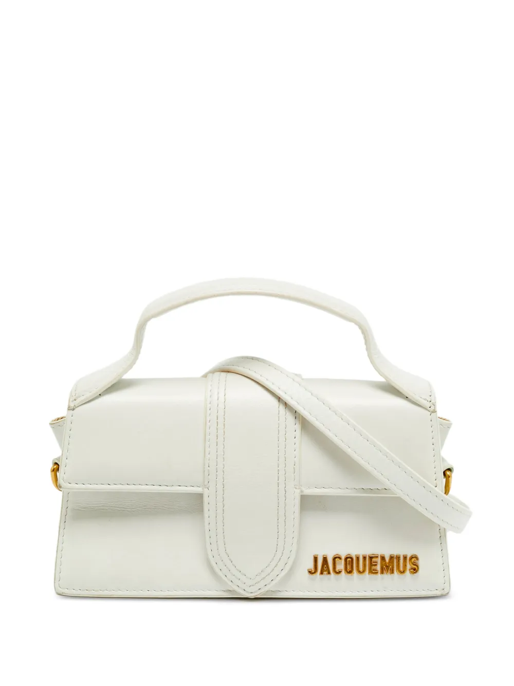 Jacquemus Pre-Owned mini Le Bambino leather tote bag - Bianco