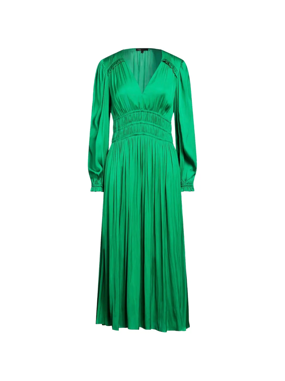 Maje Abito midi con ruches - Verde