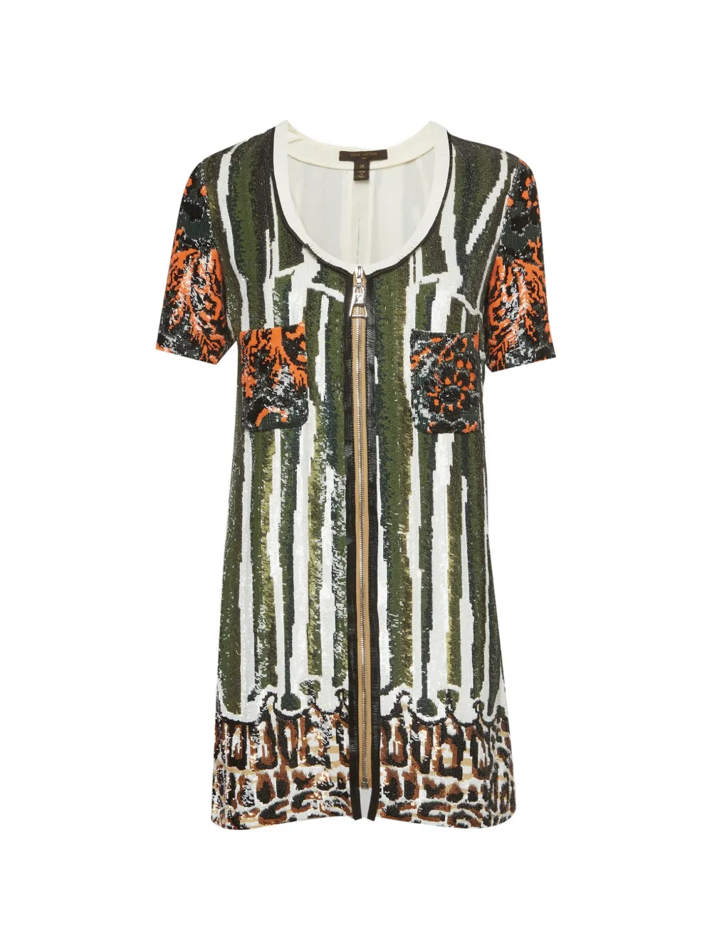 Louis Vuitton Pre-Owned sequin-embellished mini dress - Verde