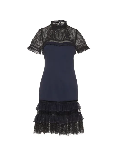 Simkhai vestido corto con capa de tul