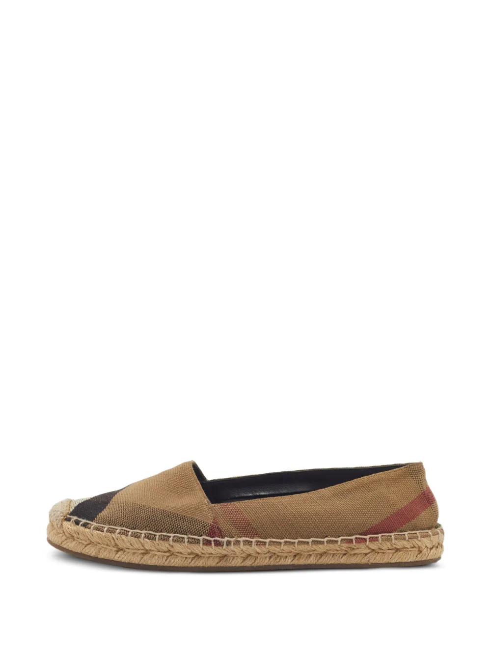 Burberry Pre-Owned Nova Check Espadrilles aus Canvas - Braun