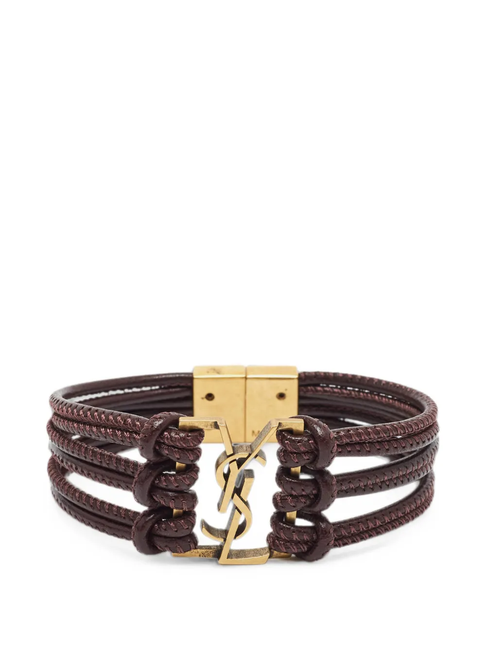 Saint Laurent Pre-Owned Bracciale Babylone - Marrone