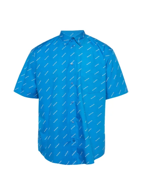 Balenciaga Pre-Owned logo-print short-sleeve shirt