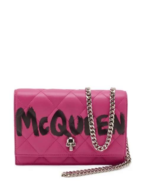 Alexander McQueen Pre-Owned bolsa de mano Skull capitonada con logo