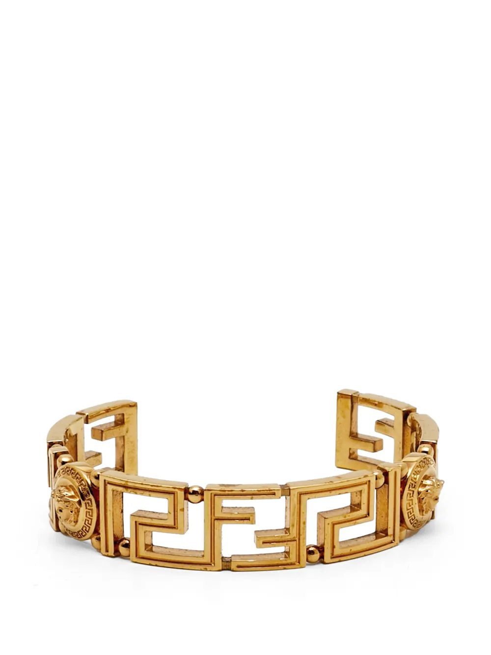 Versace Pre-Owned Fendace Greca cuff bracelet - Oro