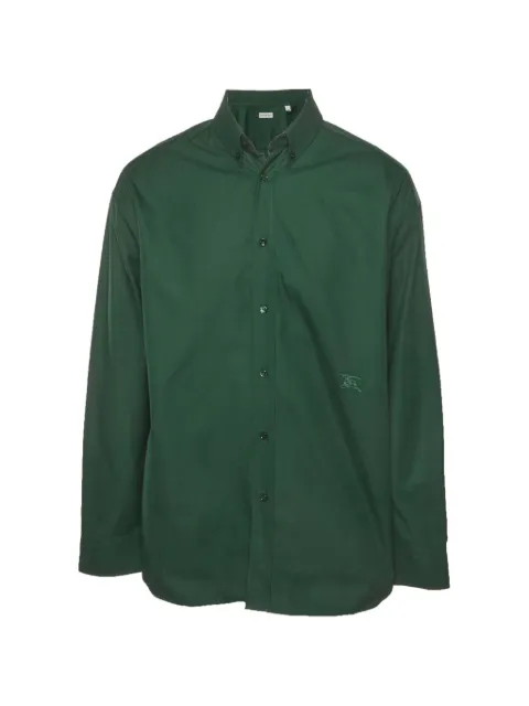 Burberry Pre-Owned logo-embroidered button-up shirt