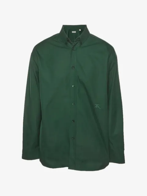 Burberry Pre-Owned skjorte med knapper og broderet logo