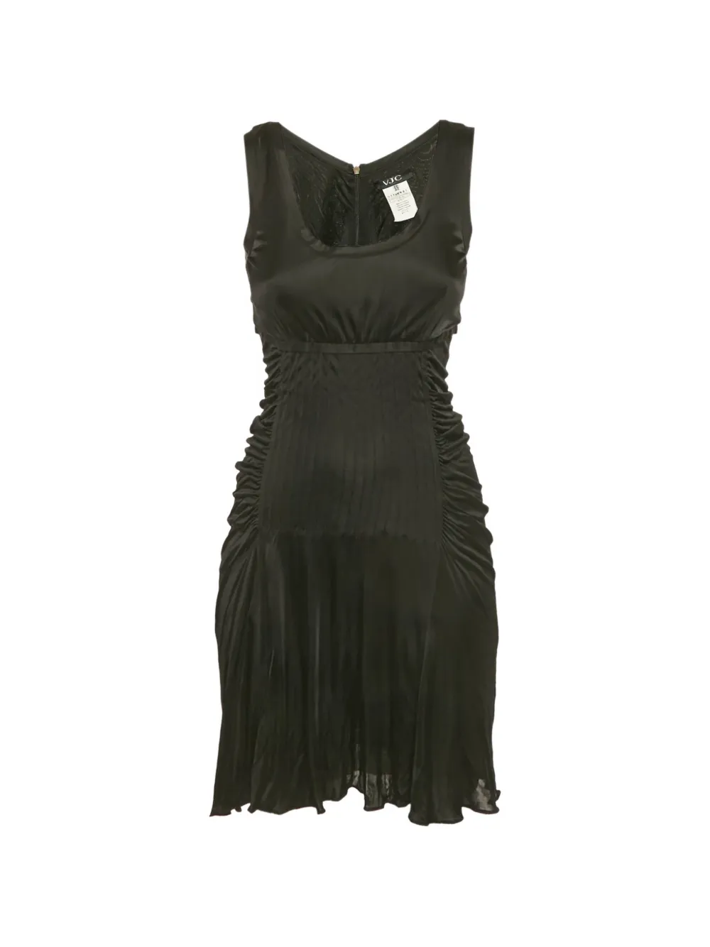 Versace Pre-Owned ruched sleeveless dress - Nero