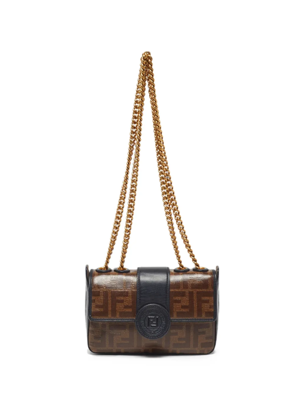 Fendi Pre-Owned 2021 mini 1974 Zucca shoulder bag - Marrone