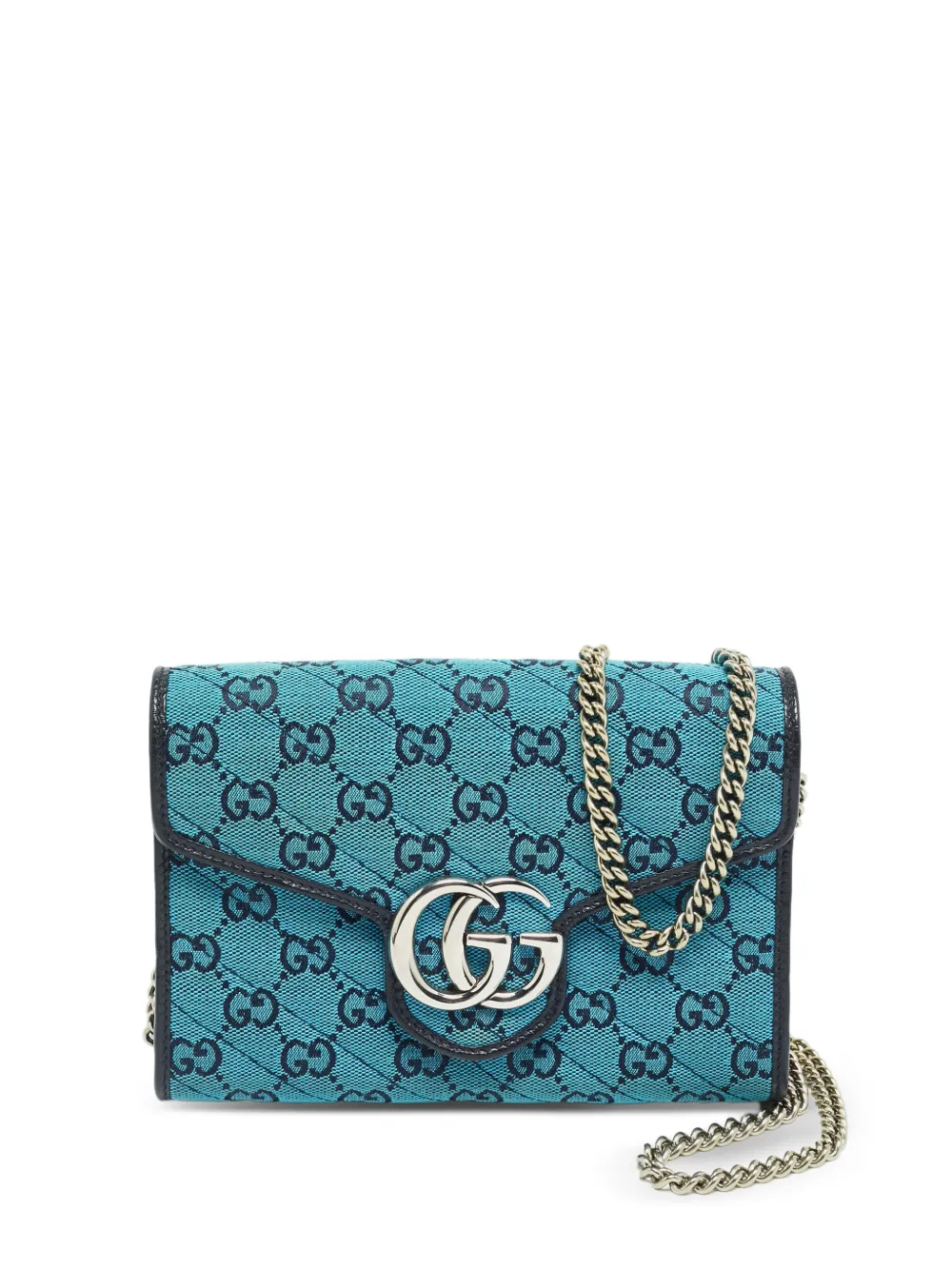 Gucci Pre-Owned Portafoglio con catena GG Marmont - Blu