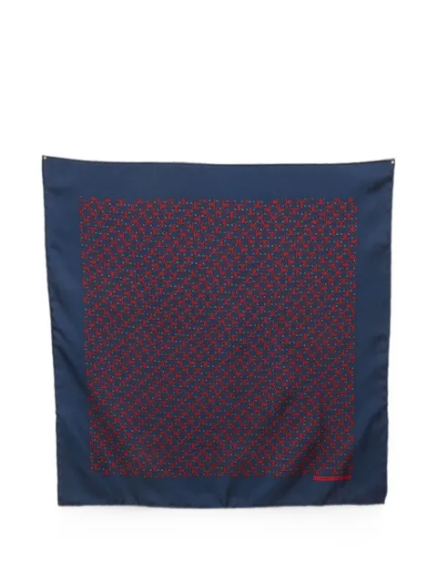 Hermès Pre-Owned horseshoe-print pocket square