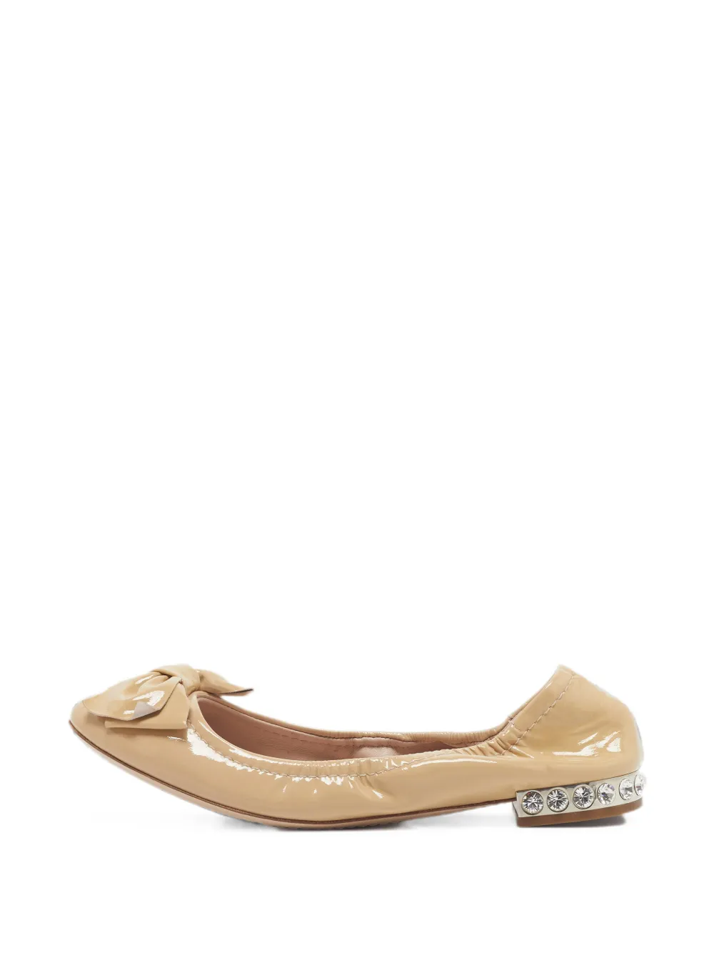 Miu Miu Pre-Owned Ballerine con fiocco - Toni neutri