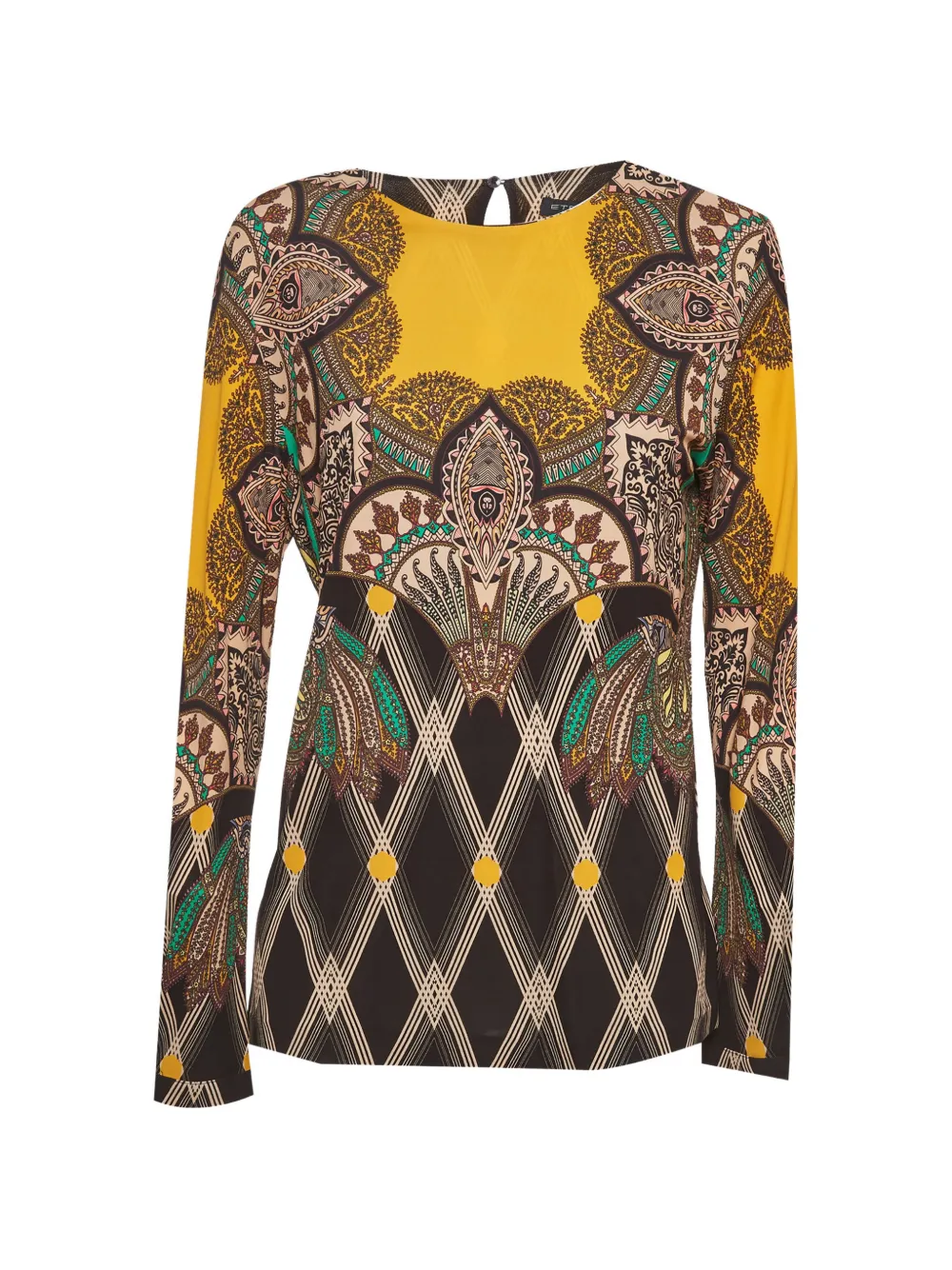 Etro Pre-Owned printed jersey top - Giallo