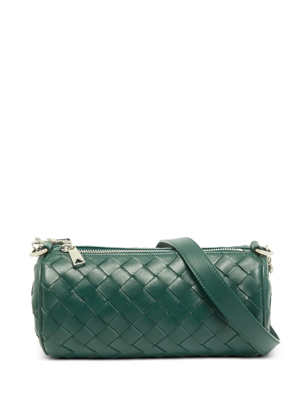 Bottega Veneta Pre-Owned mini Barrel Intrecciato crossbody bag - Grün