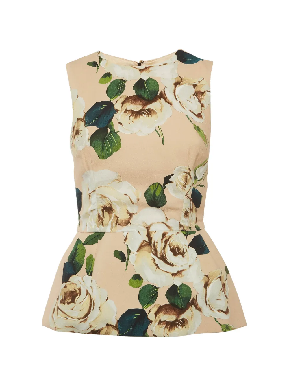 Dolce & Gabbana Pre-Owned floral-print peplum top - Toni neutri
