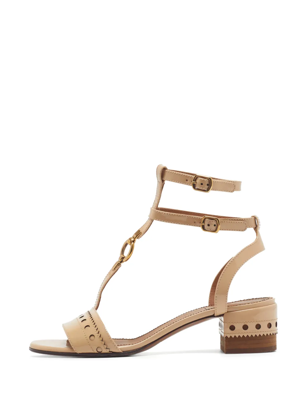 Chloé Pre-Owned Sandali Perry con cinturino alla caviglia - Toni neutri