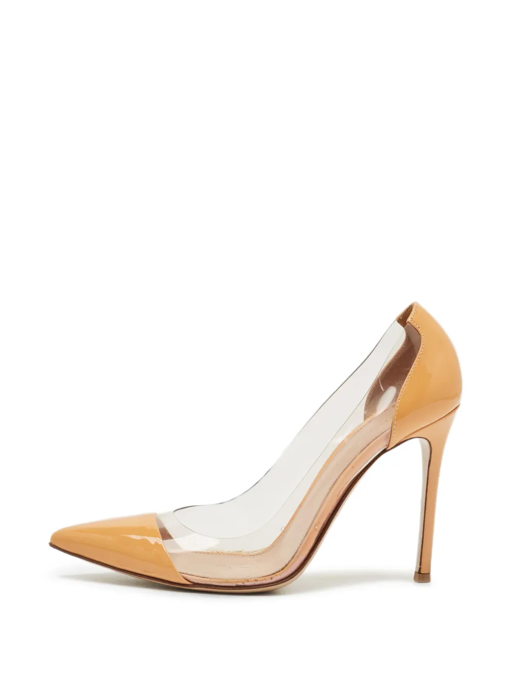 Gianvito Rossi Plexi panelled pumps - White