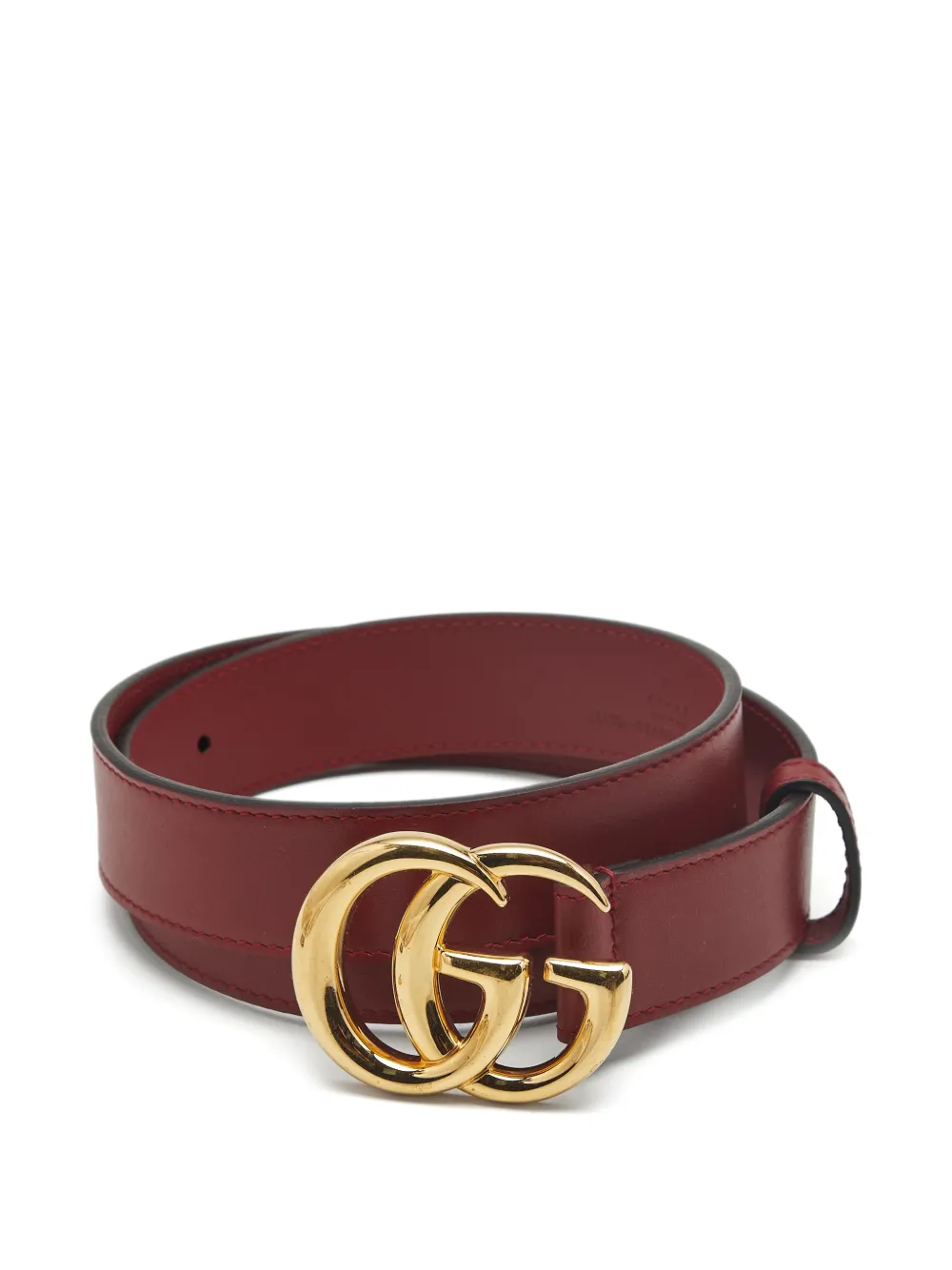 Gucci Pre-Owned GG Marmont leather belt - Rosso