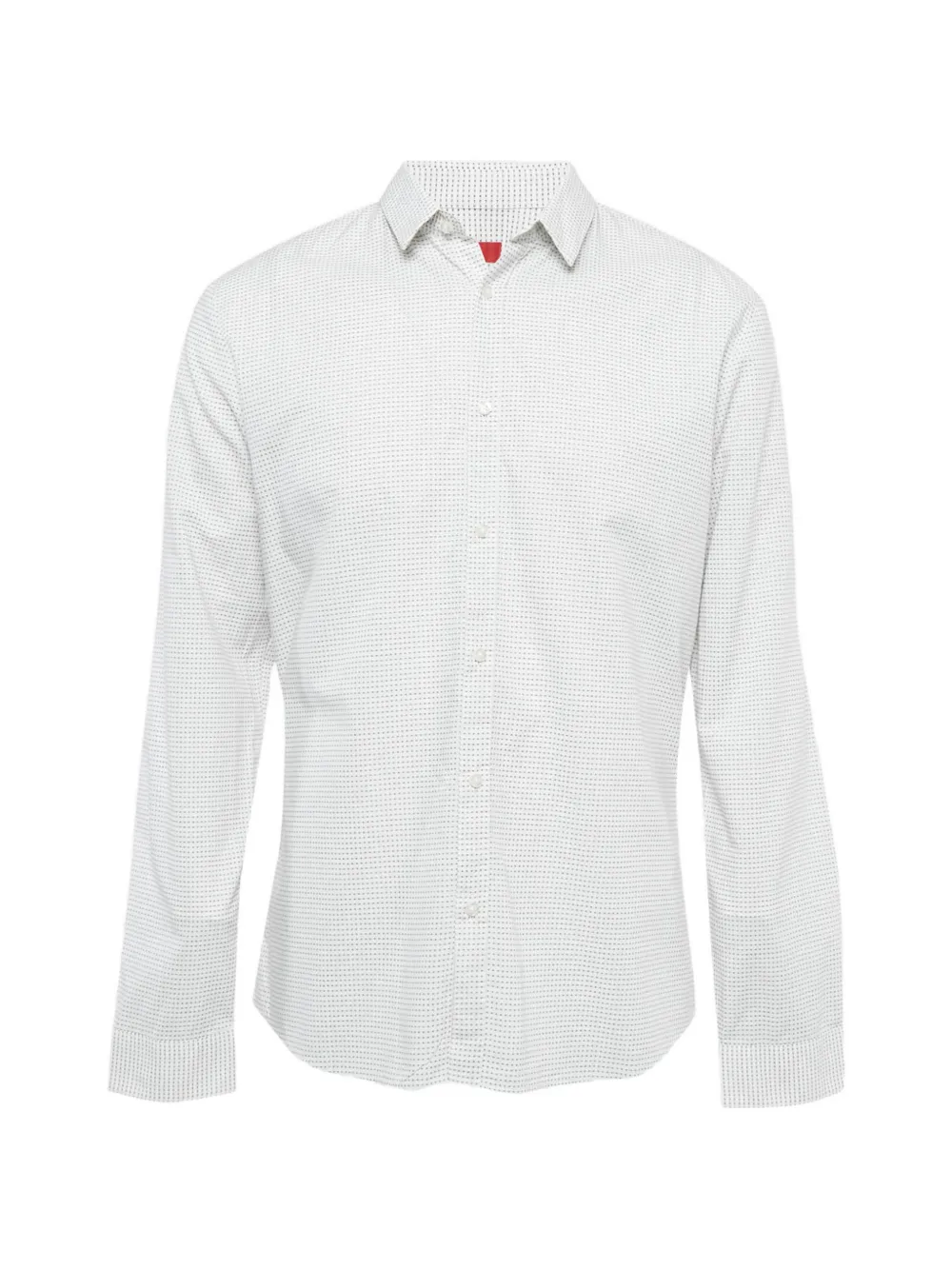 BOSS GREEN HUGO BOSS long-sleeve textured shirt - Bianco