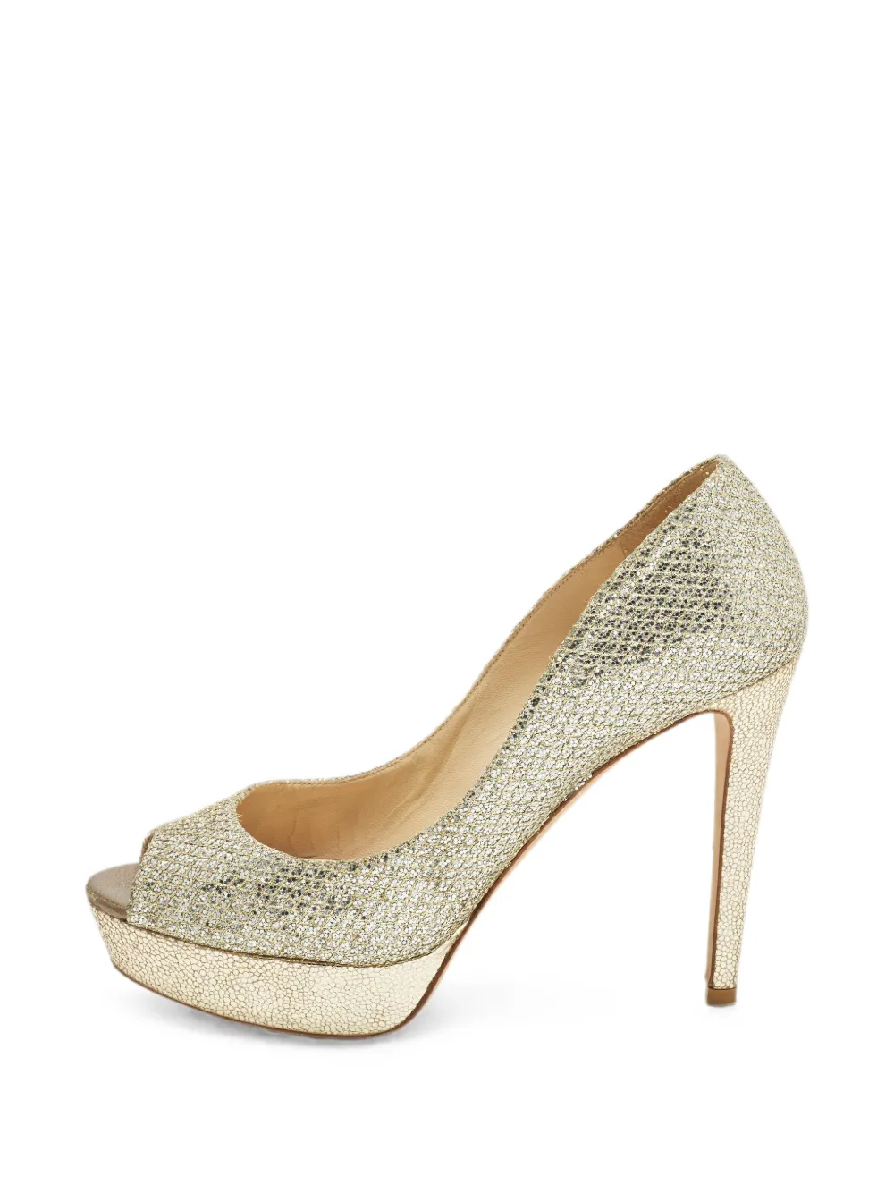 Jimmy Choo Pre-Owned escarpins Dahlia à bout ouvert - Or Jimmy Choo Pre-Owned escarpins Dahlia à bout ouvert - Or