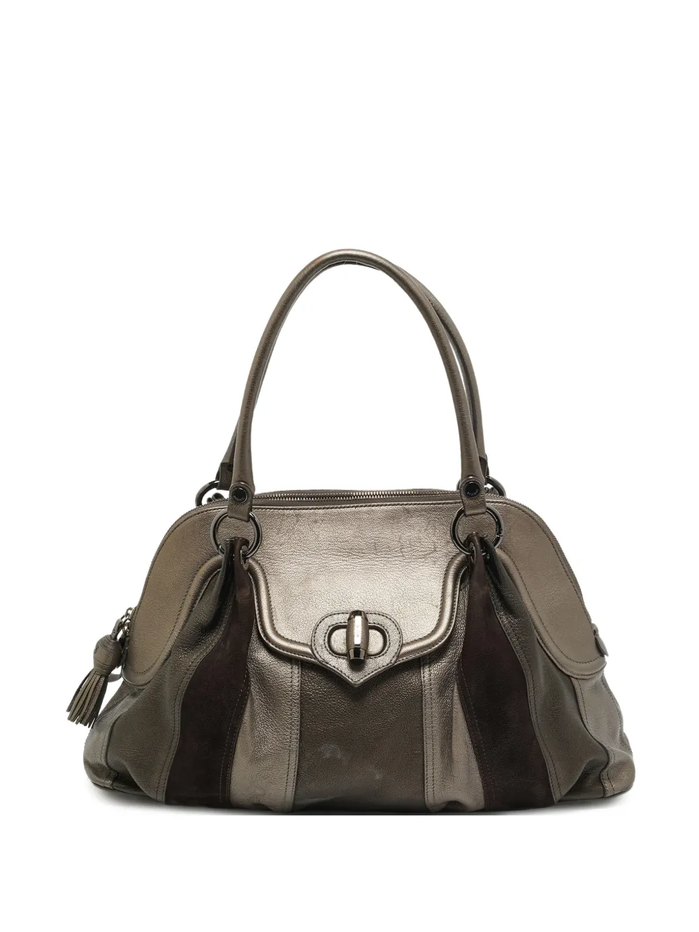 Moschino Pre-Owned tassel metallic shoulder bag - Argento