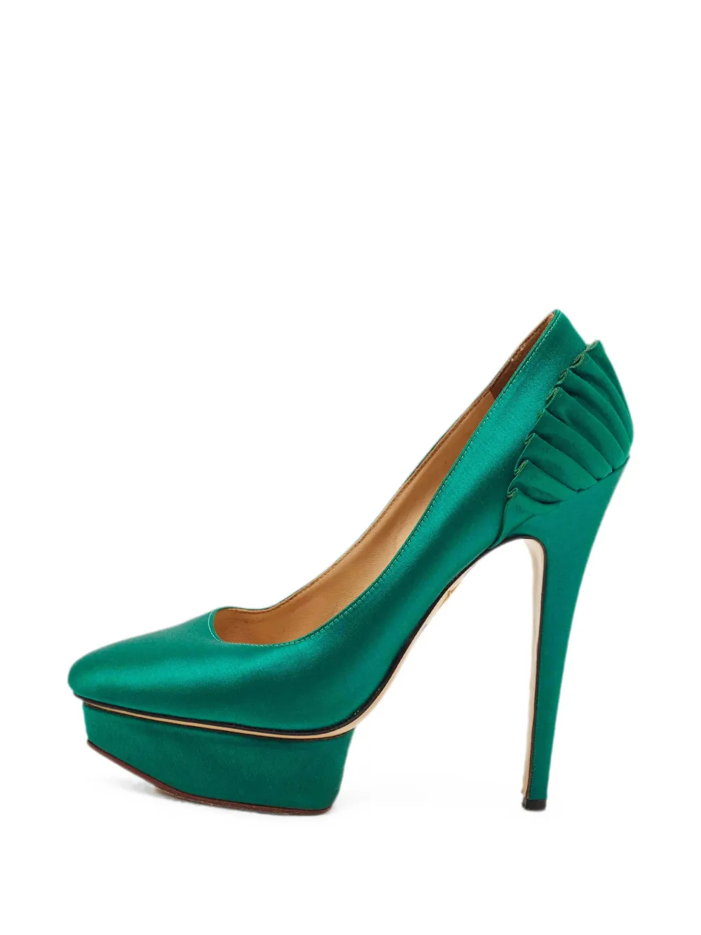 Charlotte Olympia Paloma platform pumps - Verde