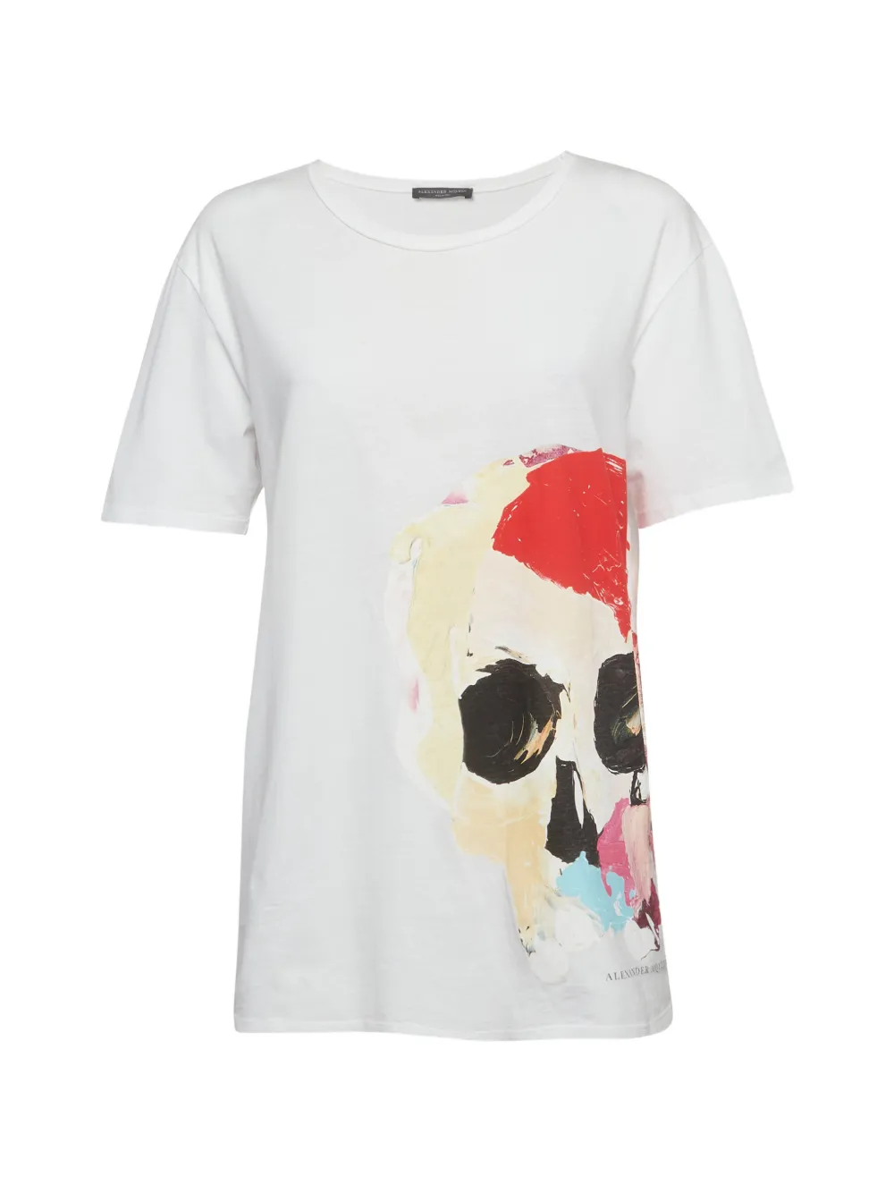 Alexander McQueen Pre-Owned Skull-print crew-neck T-shirt - White