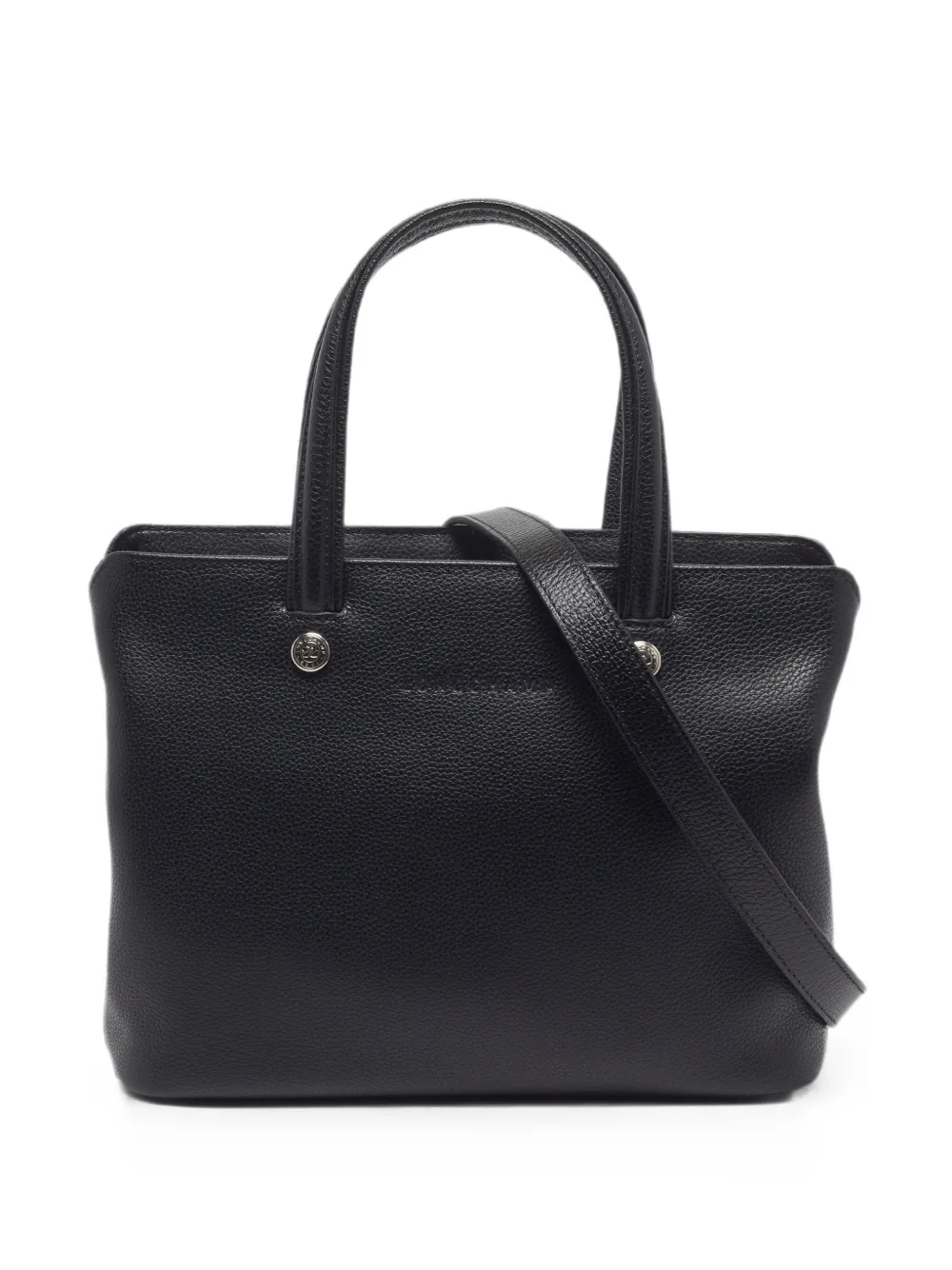 Longchamp Le Foulonne leather tote bag - Nero