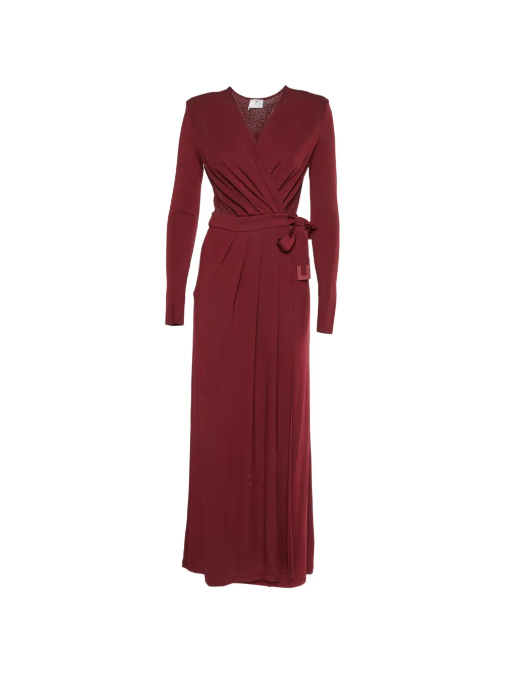 Elisabetta Franchi wrap maxi dress - Rosso