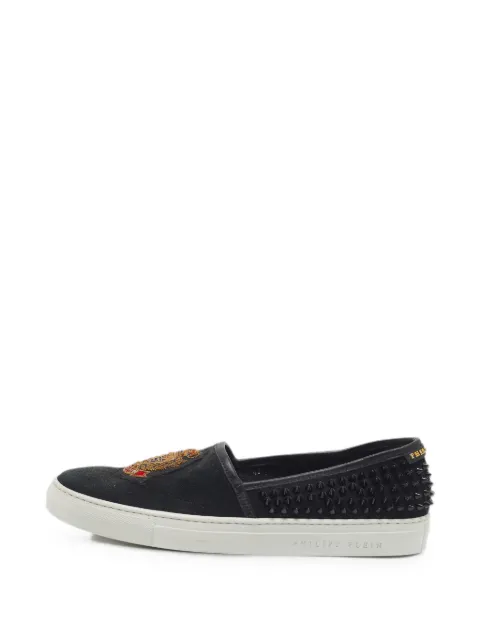 Christian Louboutin Pre-Owned Spike embroidered sneakers