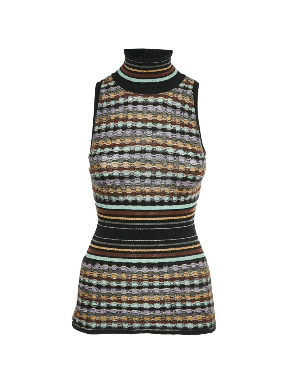 Missoni Pre-Owned turtleneck vest - Nero