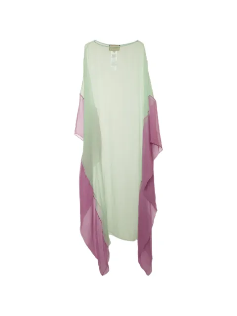Gucci Pre-Owned sheer silk kaftan dress