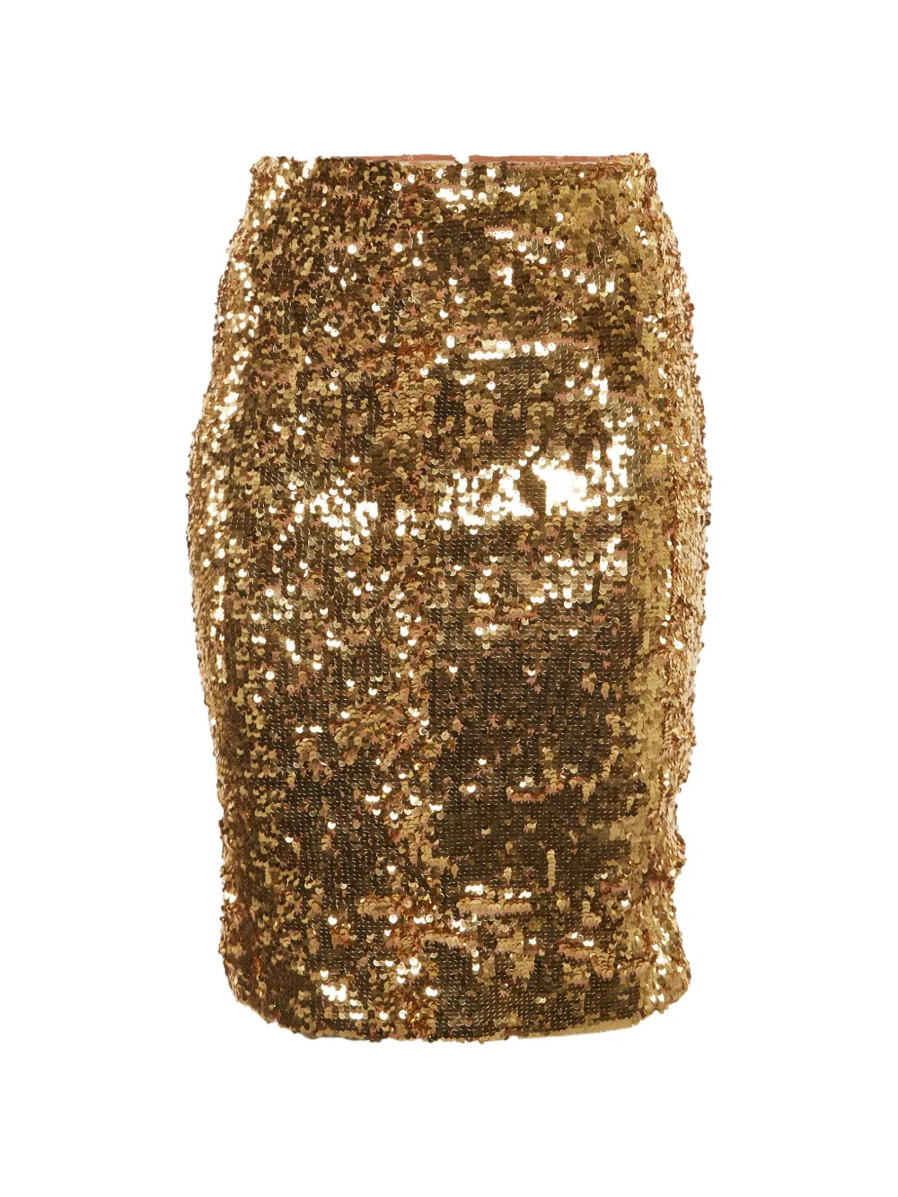 alice + olivia Gonna a matita Ramos con paillettes - Oro
