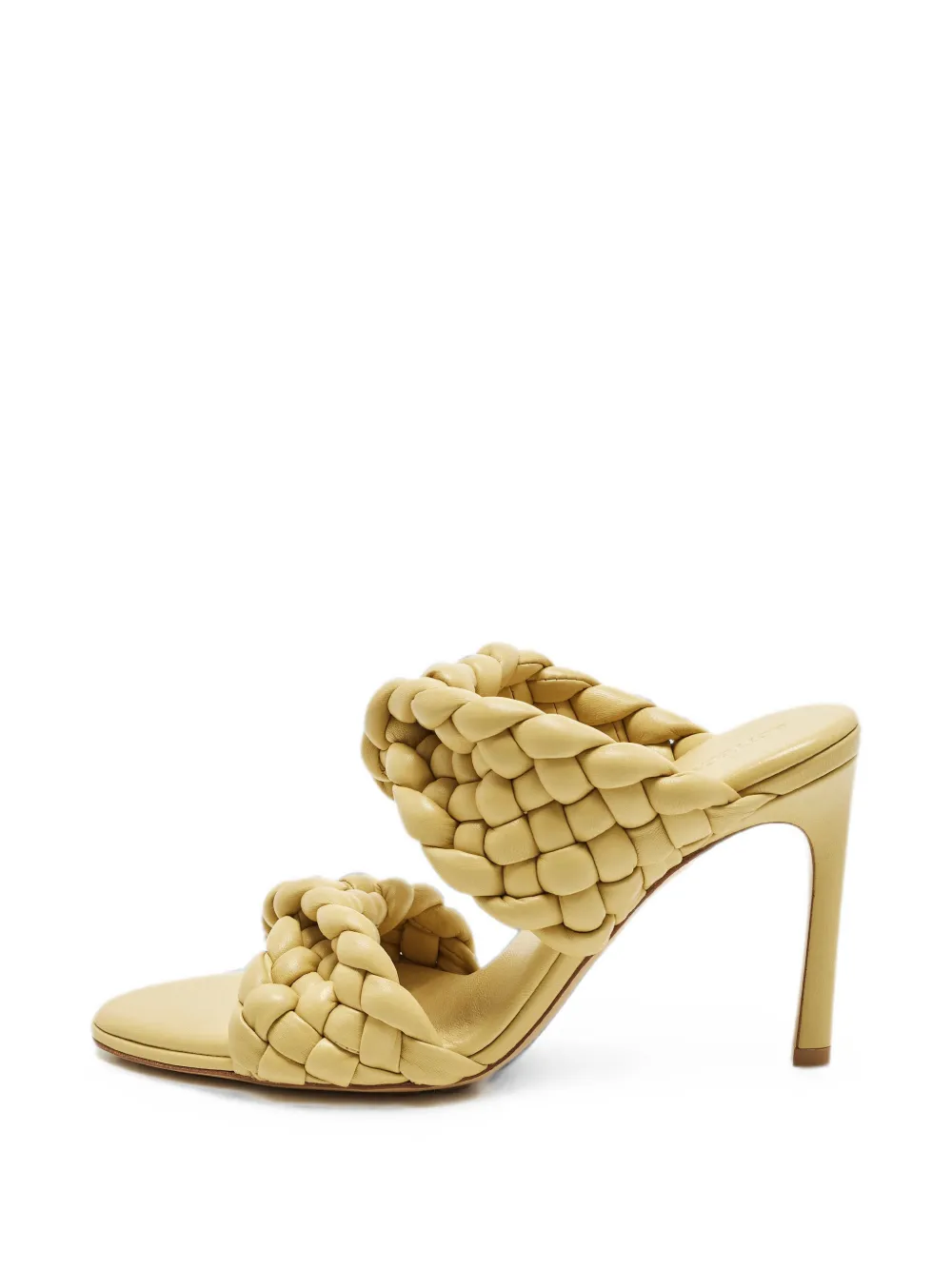 Bottega Veneta Pre-Owned Curve woven leather sandals - Gelb