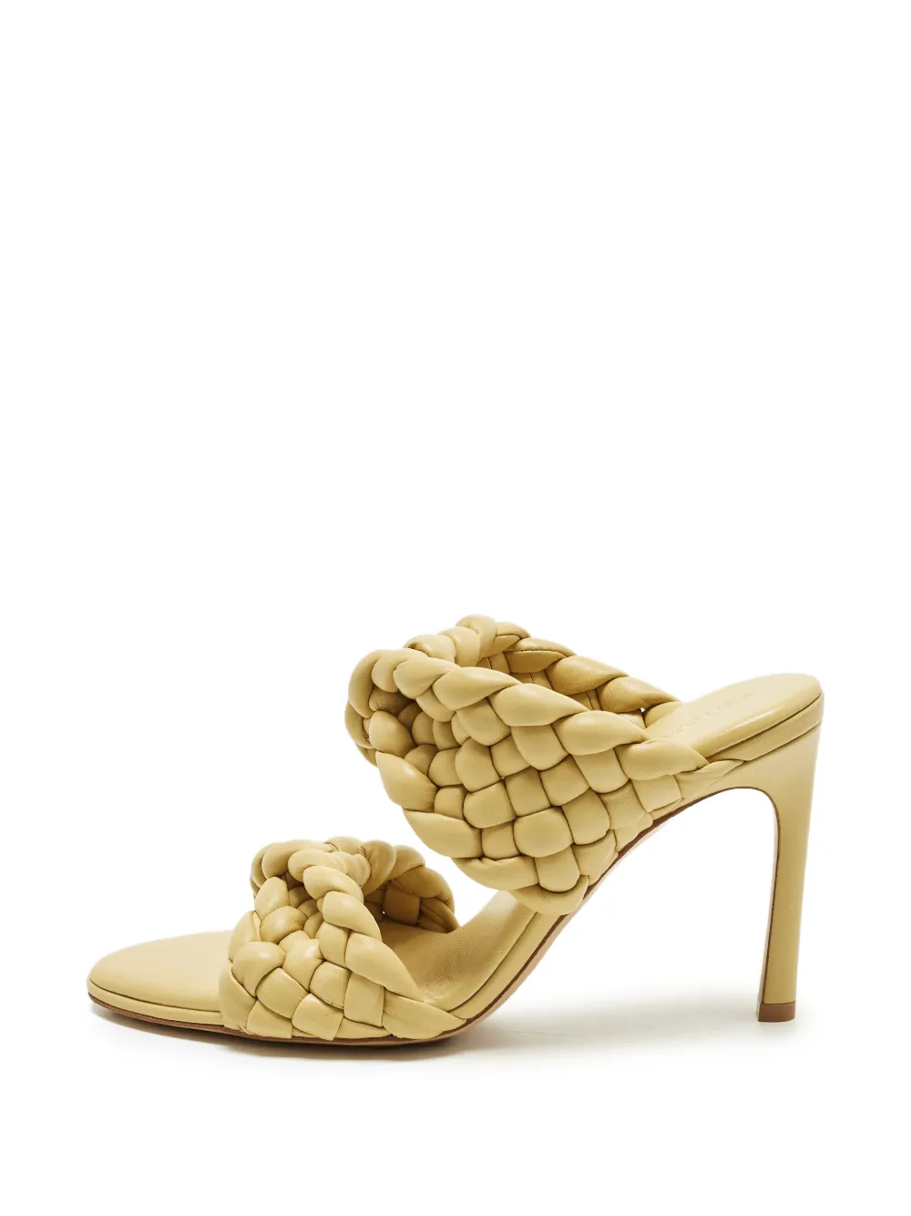Bottega Veneta Pre-Owned Curve woven leather sandals - Gelb
