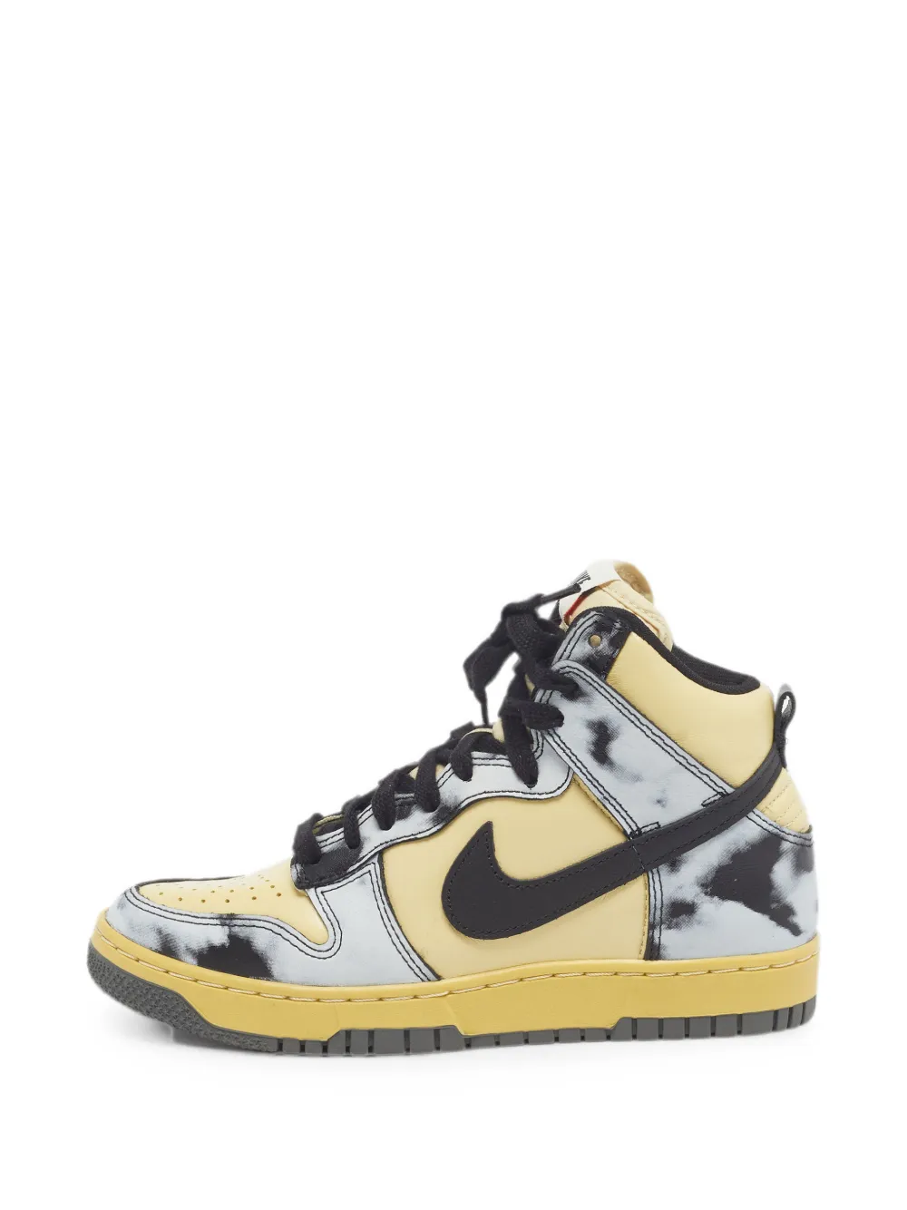 Pre-owned Nike Vintage Dunk 1985 Acid-wash Sneakers In Yellow